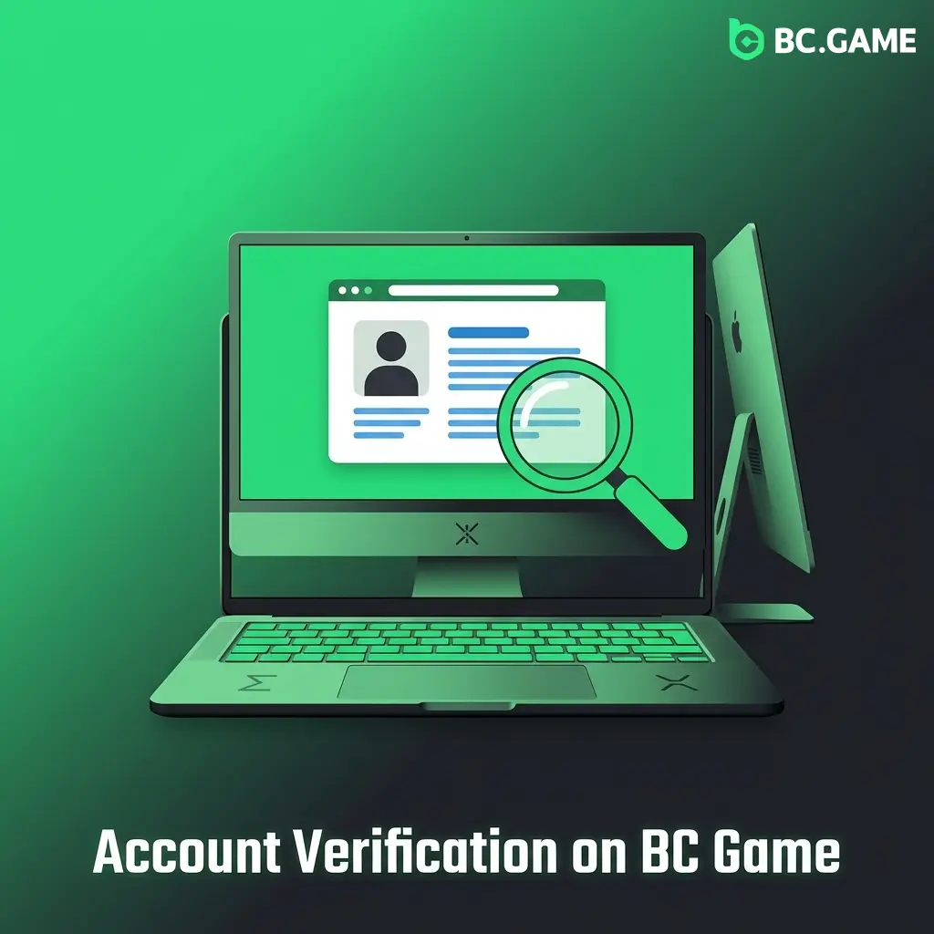BC Game KYC identity verification steps showing document upload process for account verification and withdrawal access