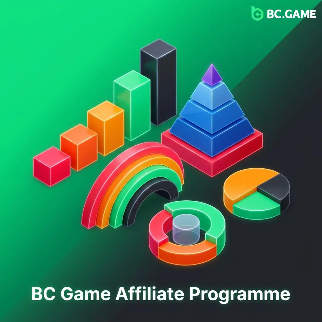 BC Game affiliate programme dashboard showing commission tracking and referral links for Indian digital marketers