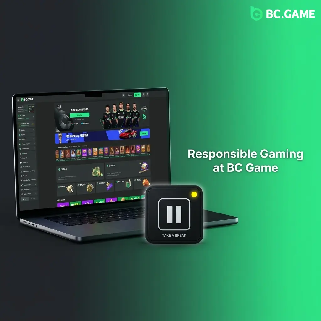 BC Game responsible gaming tools including deposit limits, self-exclusion, and minor protection for Indian players