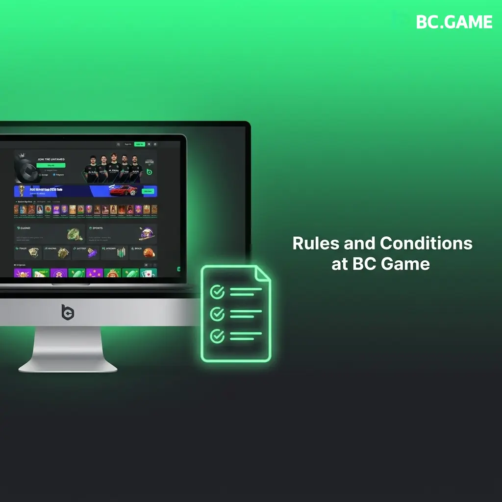 BC Game terms and conditions covering eligibility, bonuses, withdrawals, and account rules for players in India